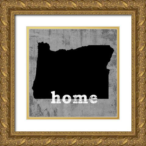OregonÂ  Gold Ornate Wood Framed Art Print with Double Matting by Wilson, Luke
