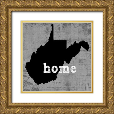 West VirginiaÂ  Gold Ornate Wood Framed Art Print with Double Matting by Wilson, Luke