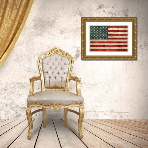Allegiance Gold Ornate Wood Framed Art Print with Double Matting by Wilson, Luke