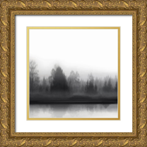 At Dawn BW II Gold Ornate Wood Framed Art Print with Double Matting by Clark, Madeline