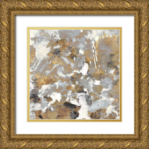 Dynamic III Gold Ornate Wood Framed Art Print with Double Matting by Garcia, Mimi