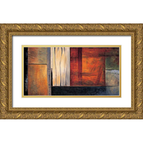 Global Perspective I Gold Ornate Wood Framed Art Print with Double Matting by Hansen, Max