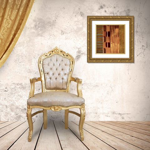 Juxtapose I Gold Ornate Wood Framed Art Print with Double Matting by Hansen, Max