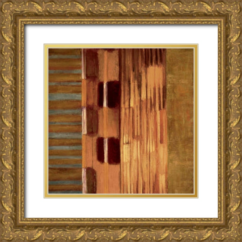 Juxtapose I Gold Ornate Wood Framed Art Print with Double Matting by Hansen, Max
