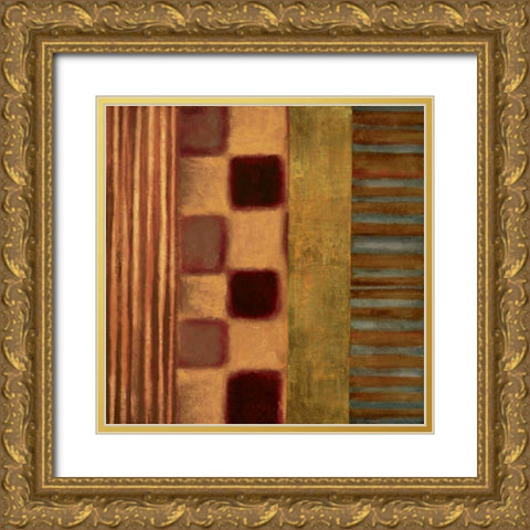 Juxtapose II Gold Ornate Wood Framed Art Print with Double Matting by Hansen, Max