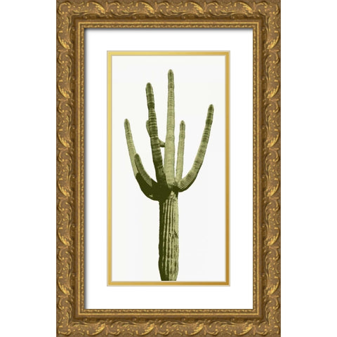 Saguaro I Gold Ornate Wood Framed Art Print with Double Matting by Jensen, Mia