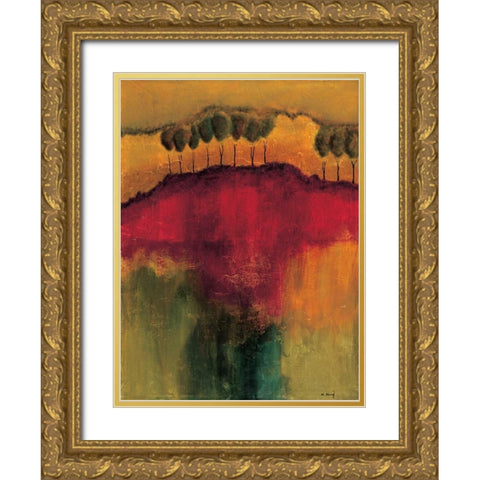 On Top of it All II Gold Ornate Wood Framed Art Print with Double Matting by Klung, Mike
