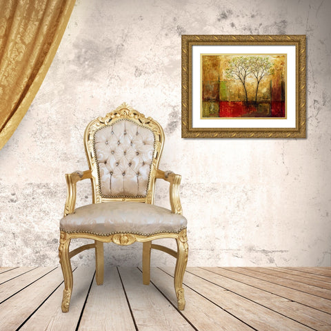 Morning Luster I Gold Ornate Wood Framed Art Print with Double Matting by Klung, Mike
