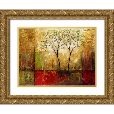 Morning Luster I Gold Ornate Wood Framed Art Print with Double Matting by Klung, Mike