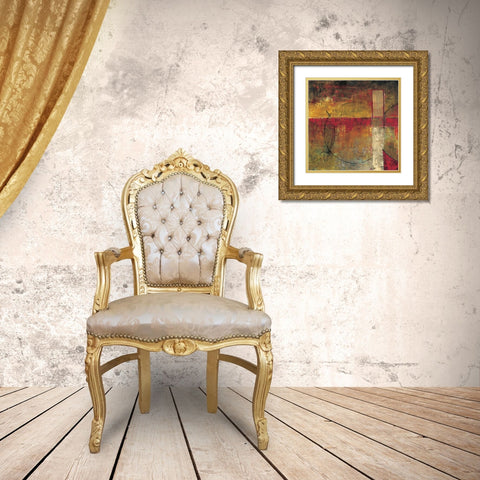 Motion I Gold Ornate Wood Framed Art Print with Double Matting by Klung, Mike
