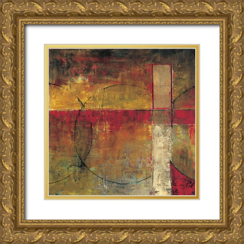 Motion I Gold Ornate Wood Framed Art Print with Double Matting by Klung, Mike
