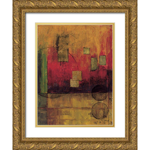 Journey II Gold Ornate Wood Framed Art Print with Double Matting by Klung, Mike