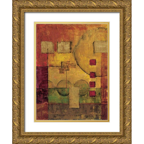Journey I Gold Ornate Wood Framed Art Print with Double Matting by Klung, Mike