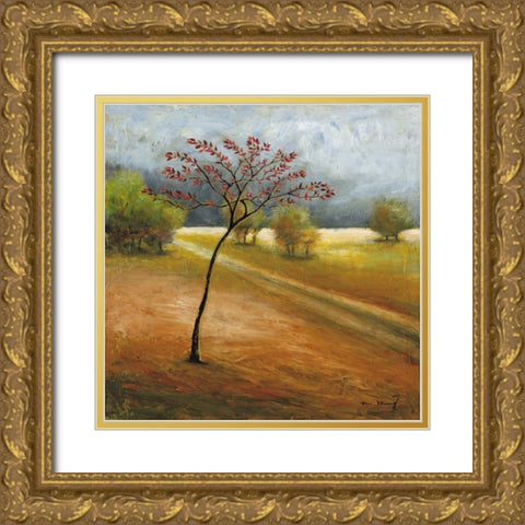 Observation I Gold Ornate Wood Framed Art Print with Double Matting by Klung, Mike