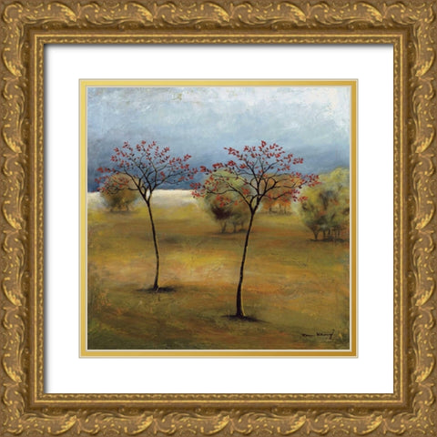 Observation II Gold Ornate Wood Framed Art Print with Double Matting by Klung, Mike