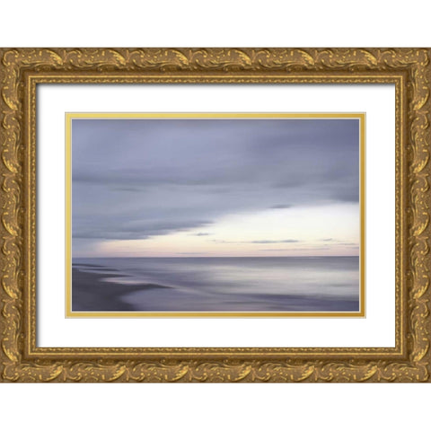 Calm on the Water Gold Ornate Wood Framed Art Print with Double Matting by Olsen, Maggie