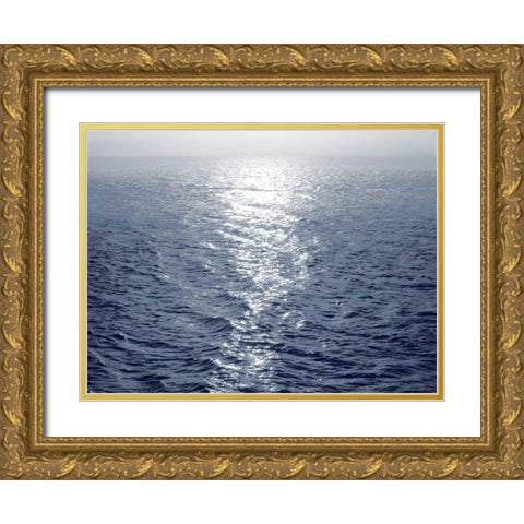 Open Sea I Gold Ornate Wood Framed Art Print with Double Matting by Olsen, Maggie