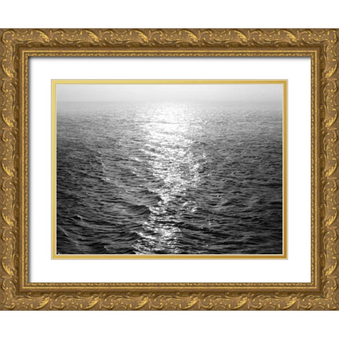 Open Sea III Gold Ornate Wood Framed Art Print with Double Matting by Olsen, Maggie