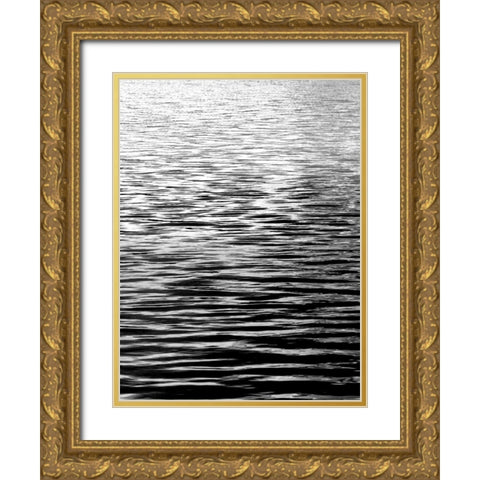 Ocean Current BW I Gold Ornate Wood Framed Art Print with Double Matting by Olsen, Maggie
