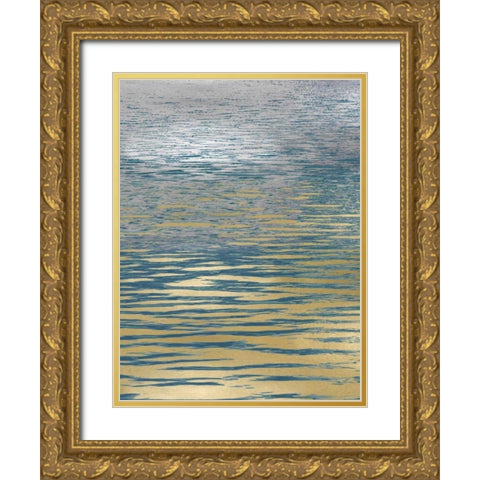 Ocean Current Reflection I Gold Ornate Wood Framed Art Print with Double Matting by Olsen, Maggie