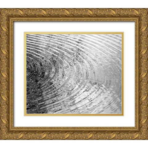 Ripplies II Gold Ornate Wood Framed Art Print with Double Matting by Olsen, Maggie