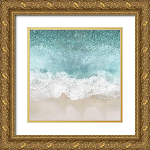 Ocean Waves I Gold Ornate Wood Framed Art Print with Double Matting by Olsen, Maggie