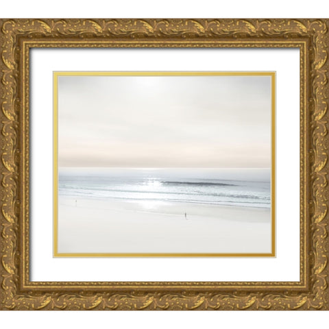 Beach Walk V Gold Ornate Wood Framed Art Print with Double Matting by Olsen, Maggie