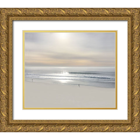 Beach Walk VI Gold Ornate Wood Framed Art Print with Double Matting by Olsen, Maggie