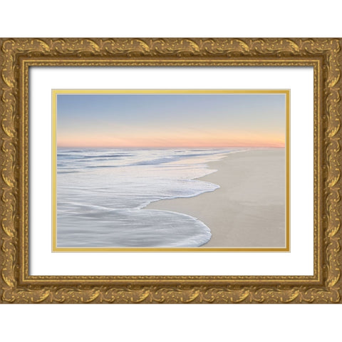 High Tide IV Gold Ornate Wood Framed Art Print with Double Matting by Olsen, Maggie