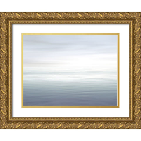 Ocean Ripples I Gold Ornate Wood Framed Art Print with Double Matting by Olsen, Maggie