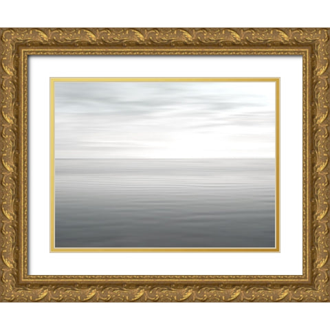 Ocean Ripples II Gold Ornate Wood Framed Art Print with Double Matting by Olsen, Maggie