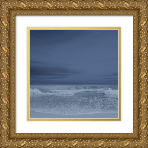 The Surf I Gold Ornate Wood Framed Art Print with Double Matting by Olsen, Maggie