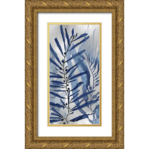 Sea Nature on Silver II Gold Ornate Wood Framed Art Print with Double Matting by Miller, Melonie