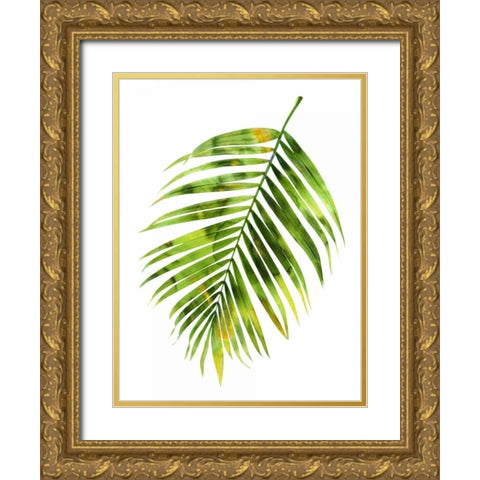 Palm I Gold Ornate Wood Framed Art Print with Double Matting by Miller, Melonie