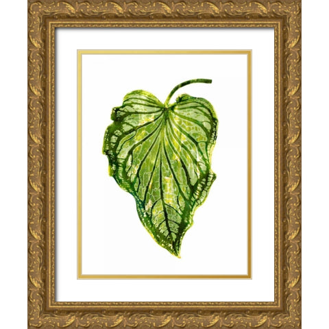 Palm III Gold Ornate Wood Framed Art Print with Double Matting by Miller, Melonie