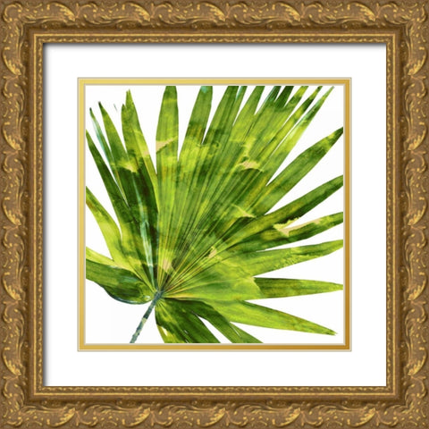 Tropical Palm IV Gold Ornate Wood Framed Art Print with Double Matting by Miller, Melonie