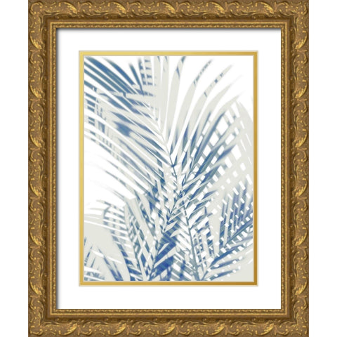 Palm Shadows  I Gold Ornate Wood Framed Art Print with Double Matting by Miller, Melonie
