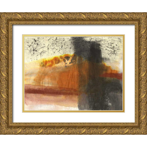 Turbulance Gold Ornate Wood Framed Art Print with Double Matting by Oppenheimer, Michelle