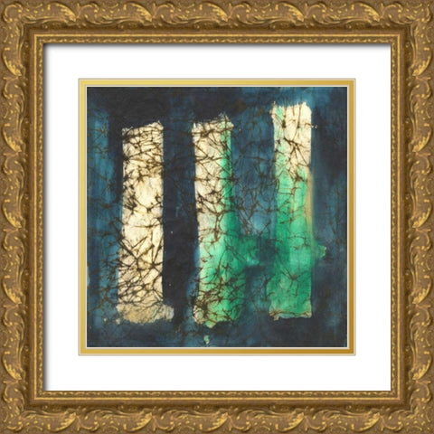 Porthole Gold Ornate Wood Framed Art Print with Double Matting by Oppenheimer, Michelle