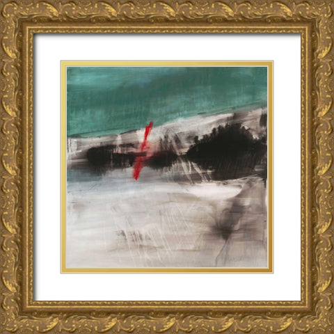 Rupture I Gold Ornate Wood Framed Art Print with Double Matting by Oppenheimer, Michelle