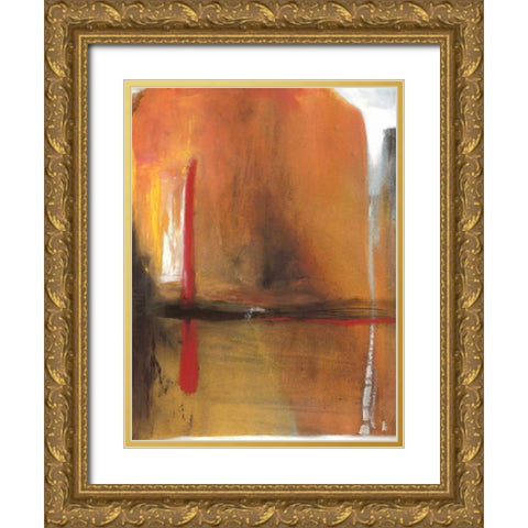 Bittersweet Gold Ornate Wood Framed Art Print with Double Matting by Oppenheimer, Michelle