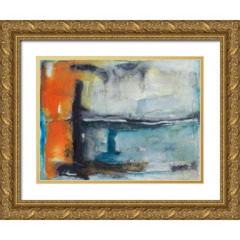 Surge Gold Ornate Wood Framed Art Print with Double Matting by Oppenheimer, Michelle