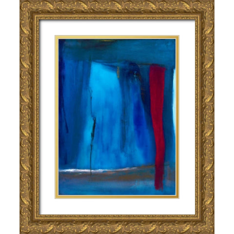 Subterranean Gold Ornate Wood Framed Art Print with Double Matting by Oppenheimer, Michelle