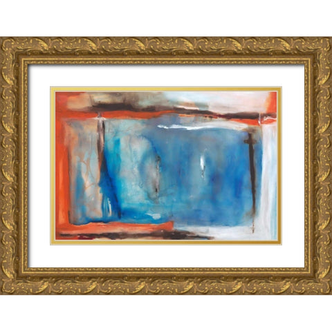 Illusion Gold Ornate Wood Framed Art Print with Double Matting by Oppenheimer, Michelle