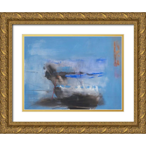 Underlying Gold Ornate Wood Framed Art Print with Double Matting by Oppenheimer, Michelle