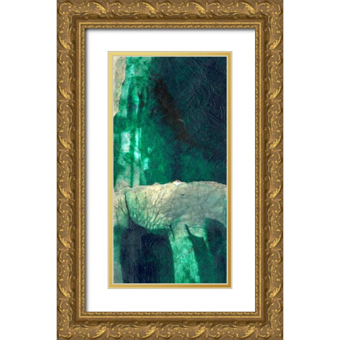 Emerald Flight Gold Ornate Wood Framed Art Print with Double Matting by Oppenheimer, Michelle