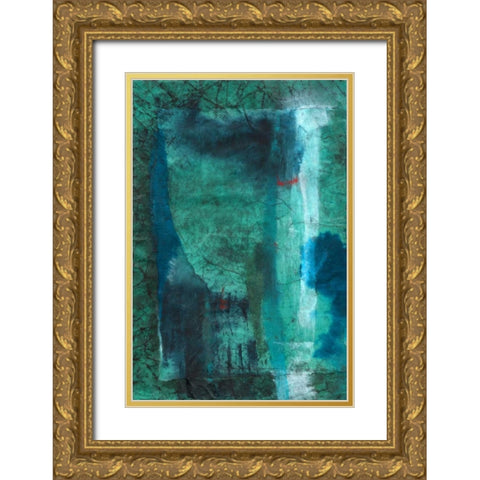 Neptune Gold Ornate Wood Framed Art Print with Double Matting by Oppenheimer, Michelle