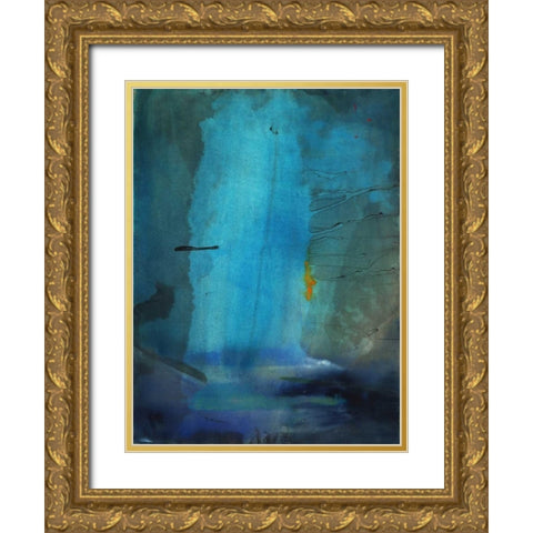 Reality Gold Ornate Wood Framed Art Print with Double Matting by Oppenheimer, Michelle