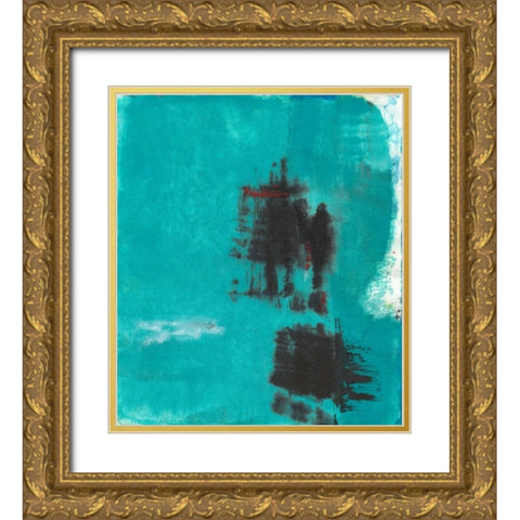 Footprints Gold Ornate Wood Framed Art Print with Double Matting by Oppenheimer, Michelle