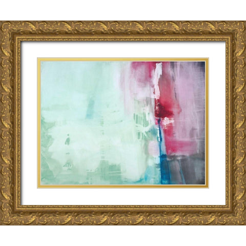 Harmony Gold Ornate Wood Framed Art Print with Double Matting by Oppenheimer, Michelle